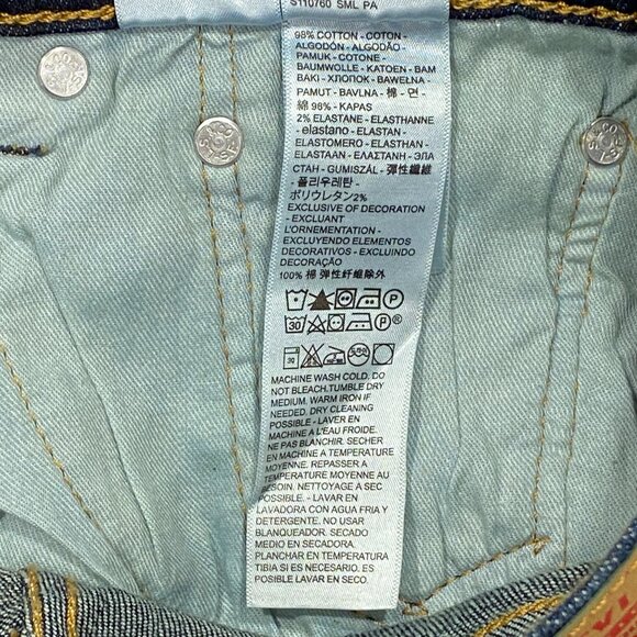 Levi's 505 Jeans Mens 30 x 32 Straight Leg Regular Fit Dark Wash Denim Pants - Picture 14 of 16